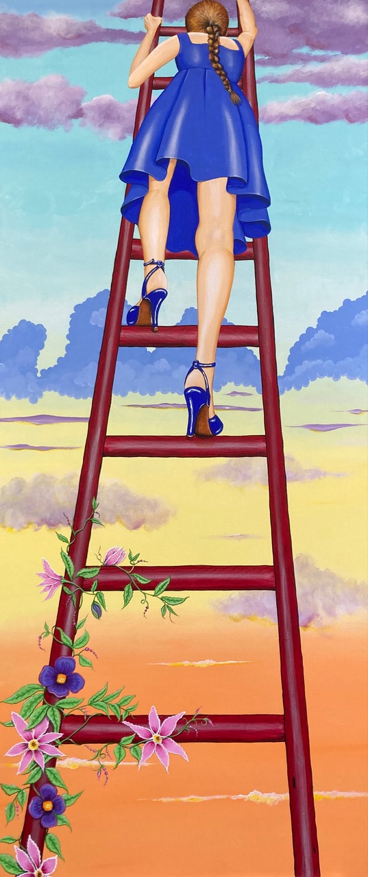 Another Red Ladder Day 70x30